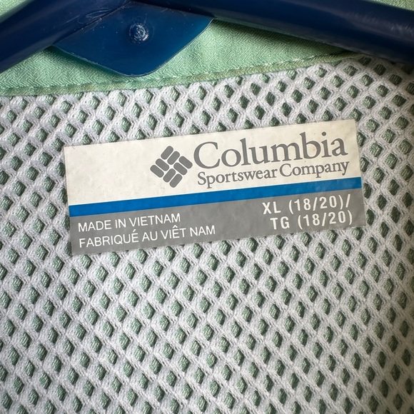 😱 NWT Columbia PFG Tamiami Sleeveless button up in Gullfoss Green size XL - Picture 6 of 11